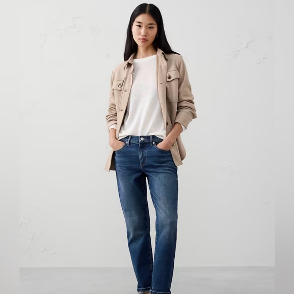 Banana Republic Women's Straight Leg Jeans - Medium Blue